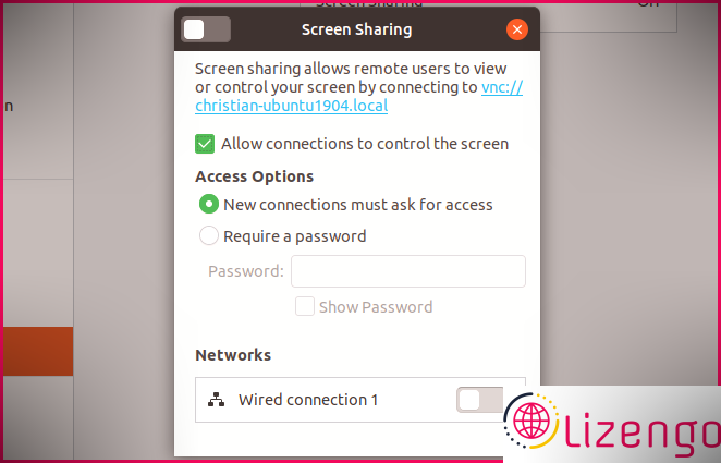 Activer le bureau à distance Ubuntu 