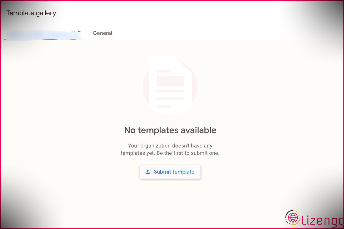 L'image montre l'écran d'envoi du modèle Google Docs