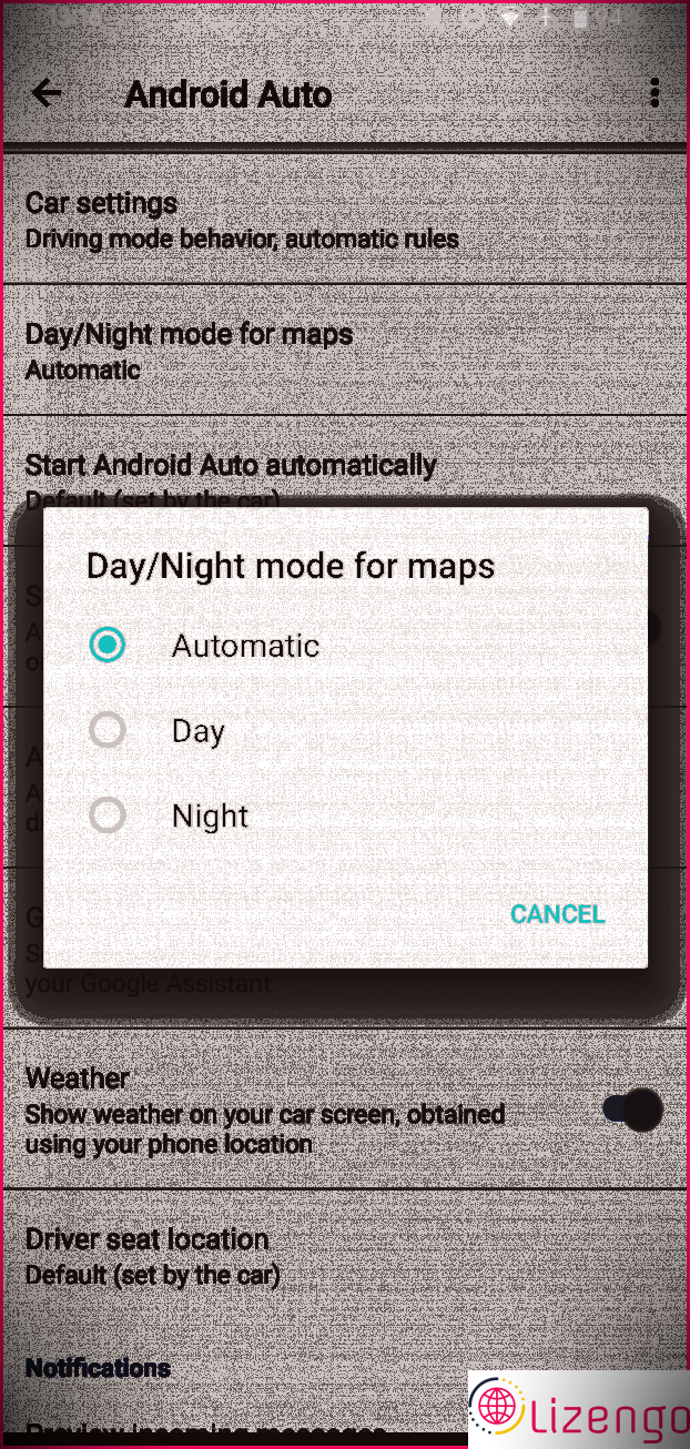 Android Auto Maps Jour Nuit