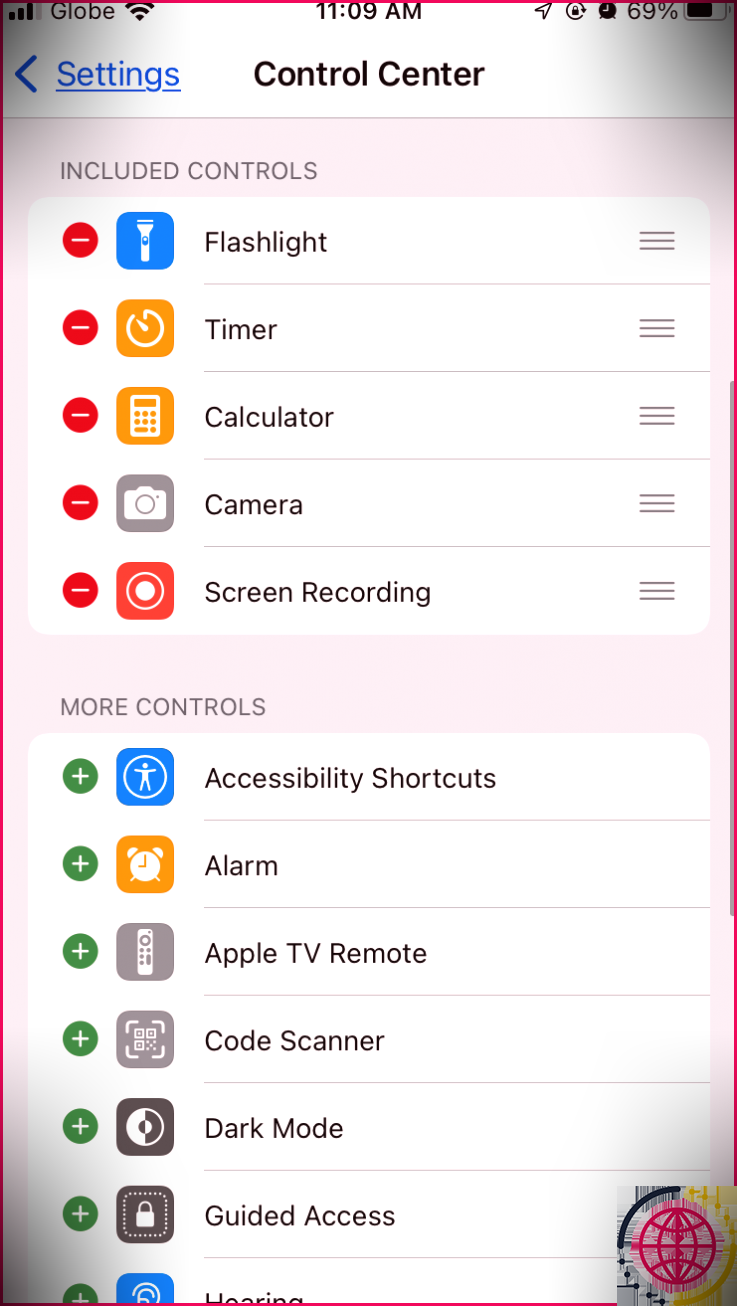 Enregistrement d'écran iPhone ajouté au centre de contrôle