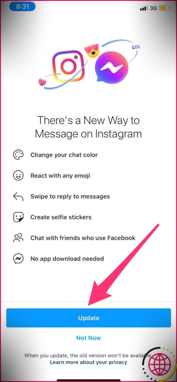 changer les thèmes de discussion instagram