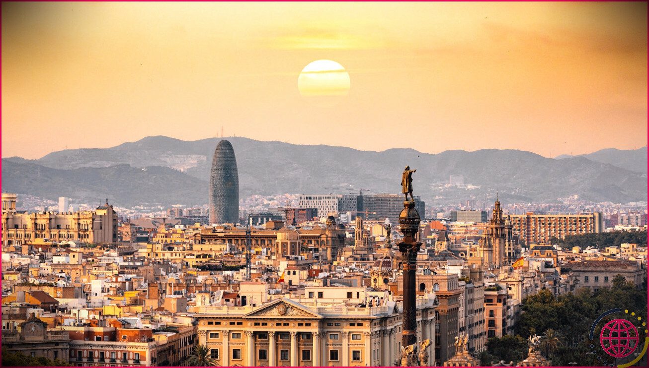 photo de paysage de la ville de barcelone
