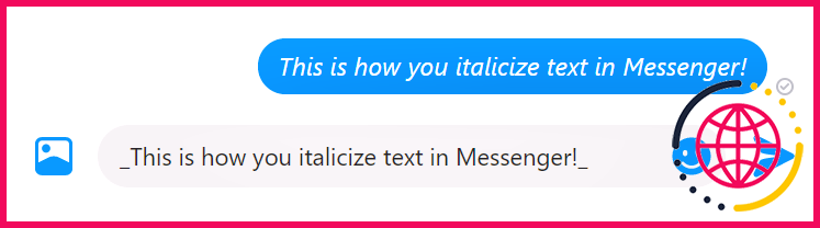 Comment faire du texte en italique dans Messenger