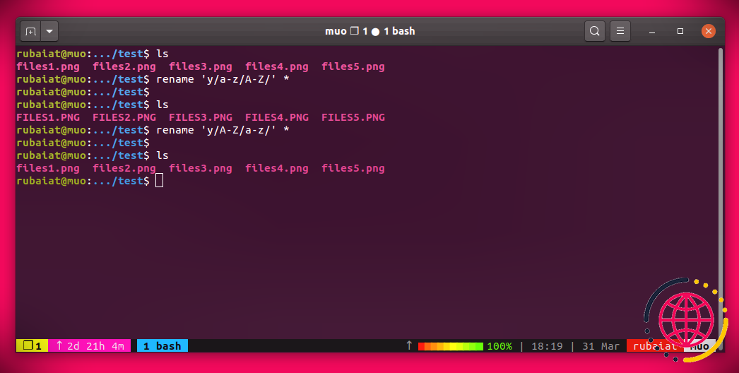 renommer des fichiers en vrac sous Linux en utilisant Perl rename