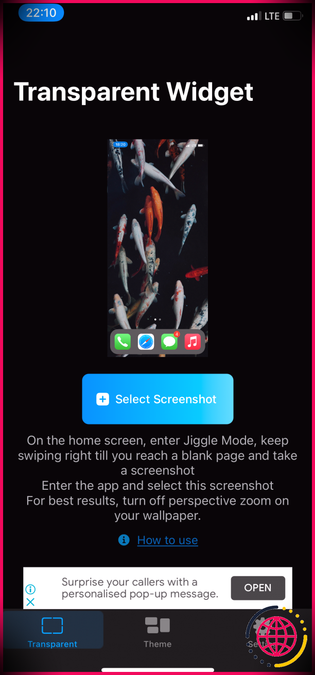 Téléchargement de la capture d'écran de l'écran d'accueil TWid