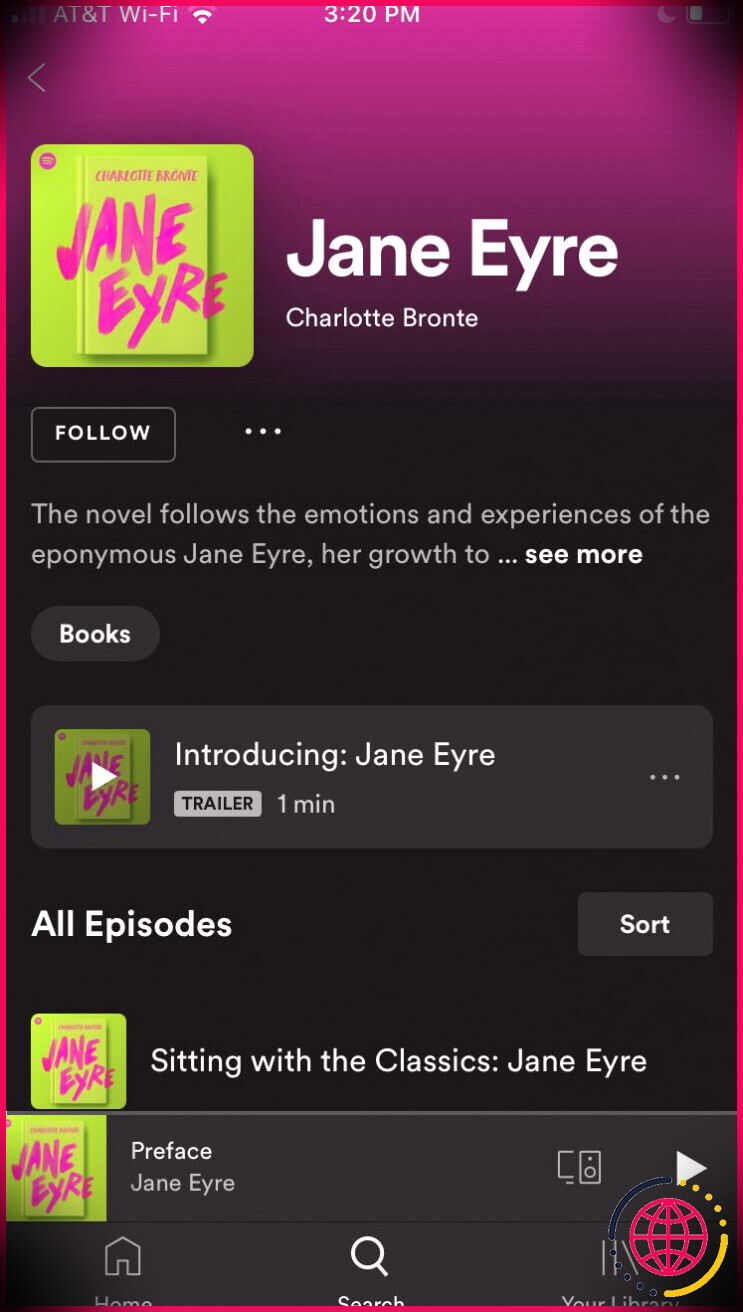 Livre audio original de Jane Eyre Spotify