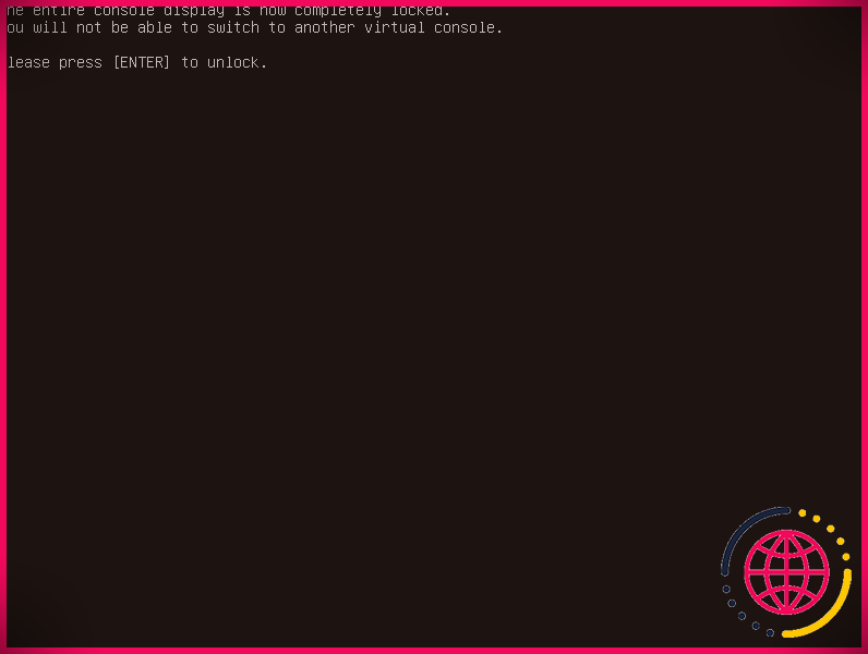 vlock verrouille toutes les consoles virtuelles sur un système Debian