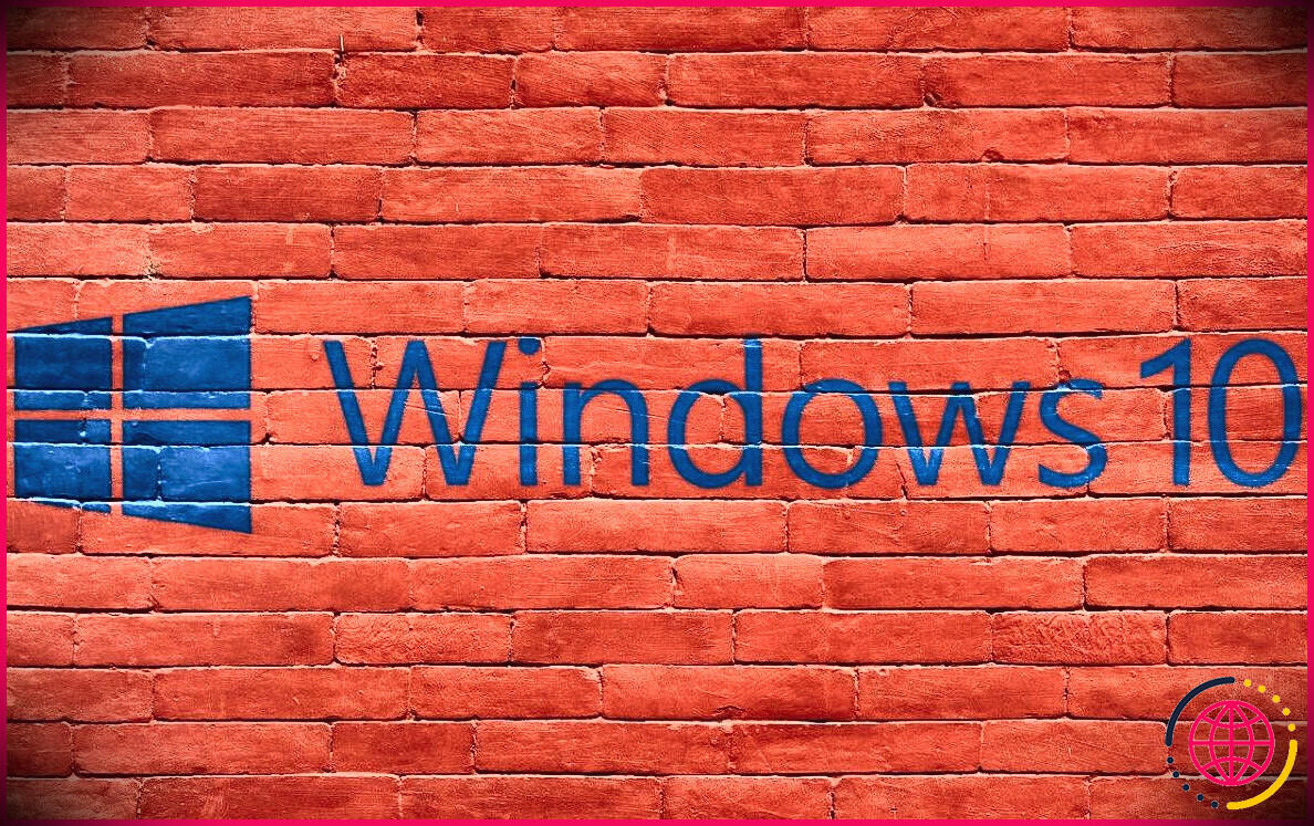 Windows 10 Peinture sur un mur