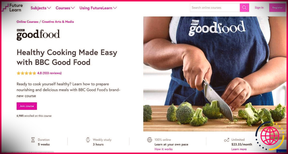 Le cours en ligne gratuit de BBC Good Food vous apprend à cuisiner des repas sains en comprenant les macronutriments, les micronutriments et les besoins nutritionnels de votre corps