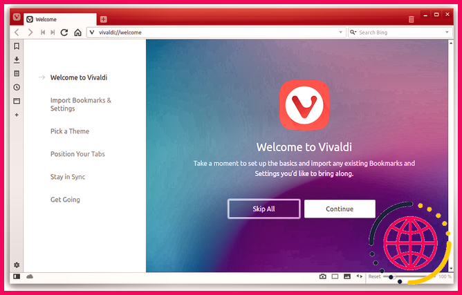 Navigateur Web Vivaldi sous Linux