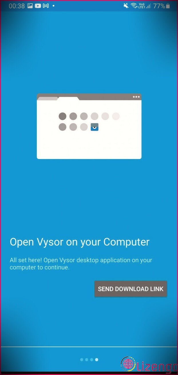 Capture d'écran de Vysor 4 Ouvrez Vysor sur votre ordinateur