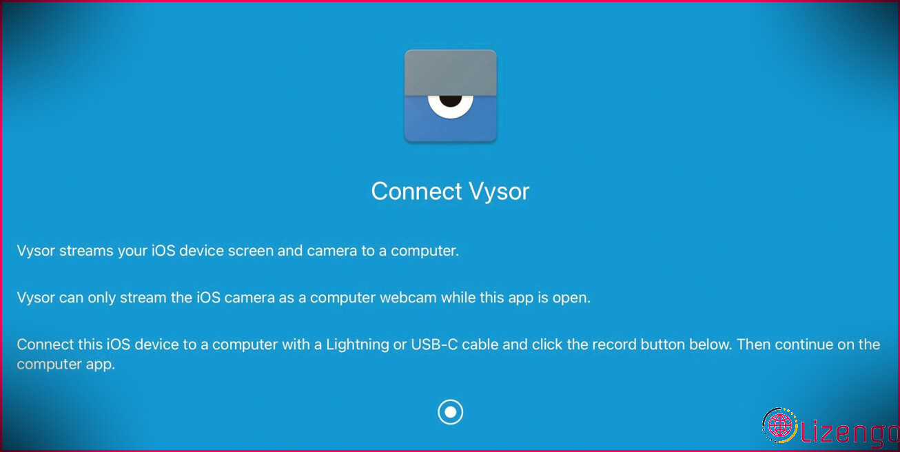 Connecter Vysor à l'iPad