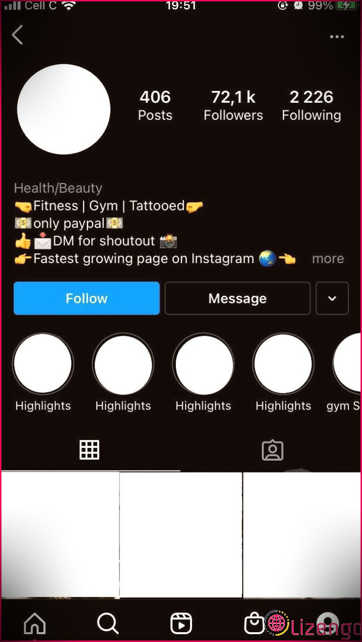 profil instagram