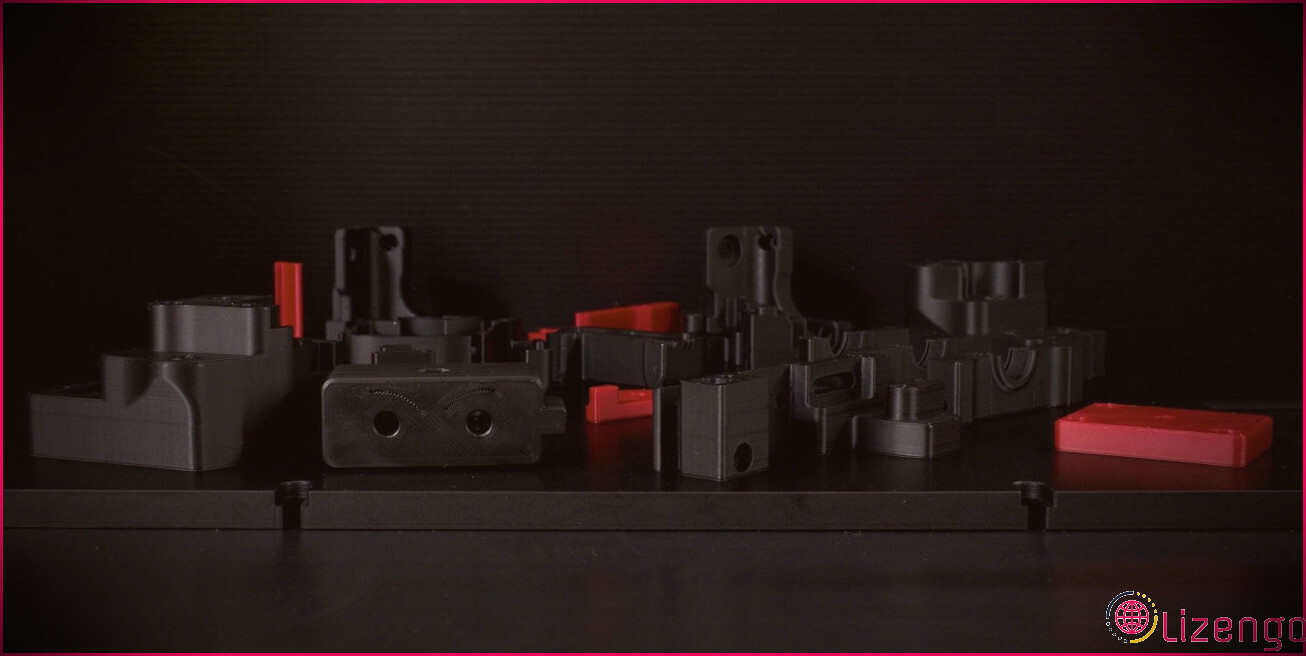 Les pièces imprimées en 3D nécessaires à la construction d'une imprimante Voron.
