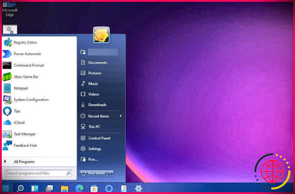 Windows-7-start-menu-replica