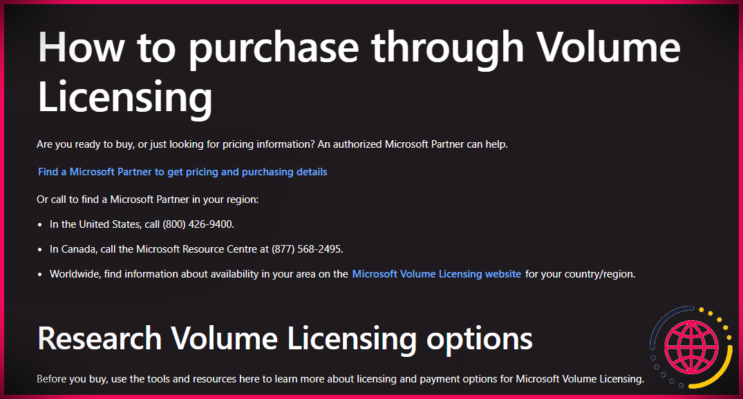Licence en volume Windows 10