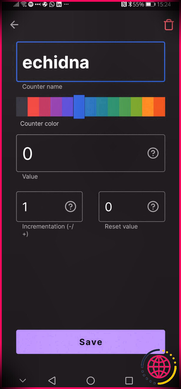 napps Score Counter pour Android nouveau compteur