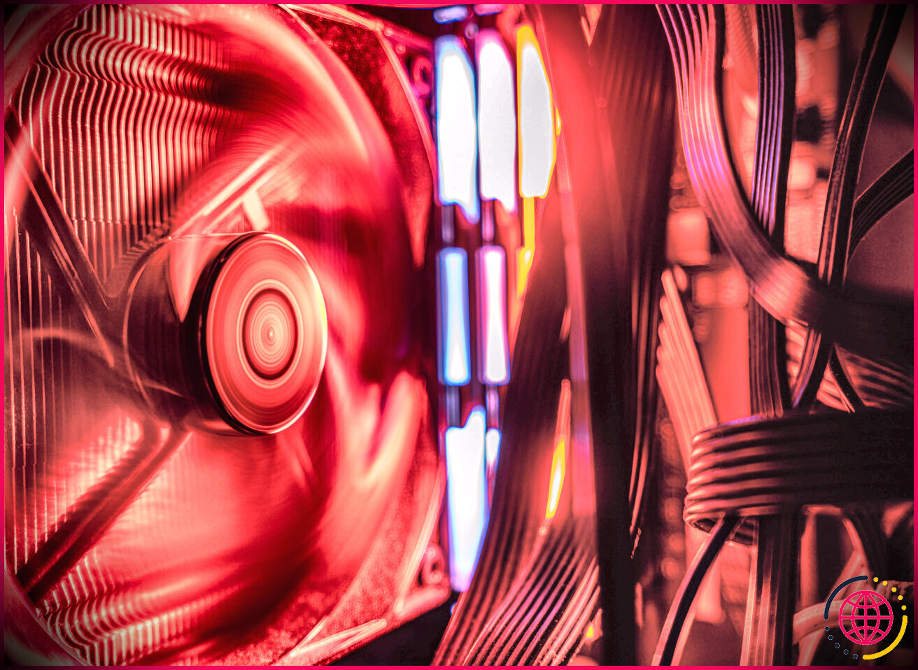 Ventilateur de boîtier PC rouge