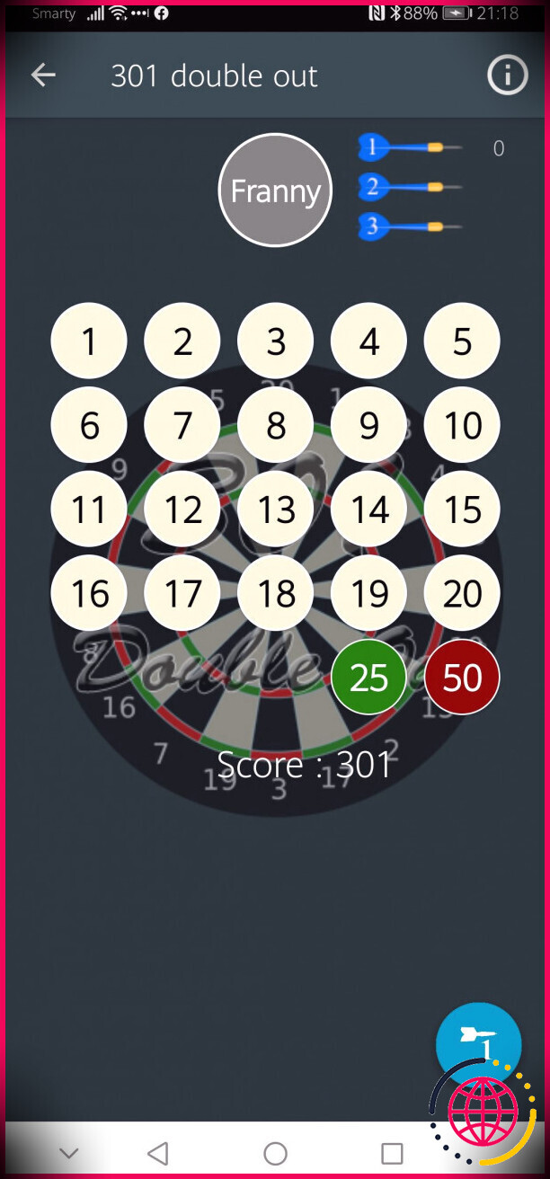 Compteur de fléchettes Ultimate Score Games pour Android