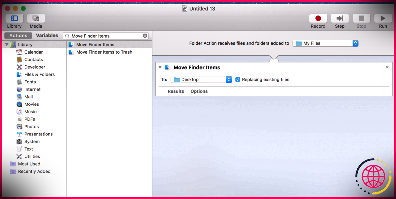Déplacer automatiquement les fichiers sur macOS