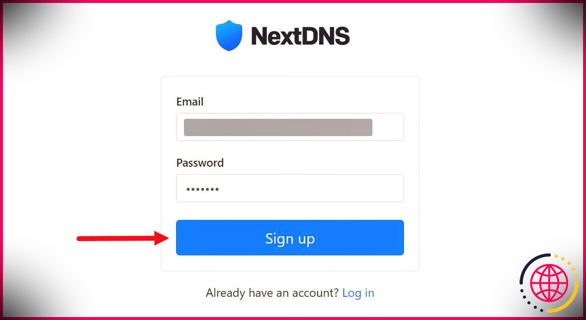 SuivantFormulaire d'inscription au DNS