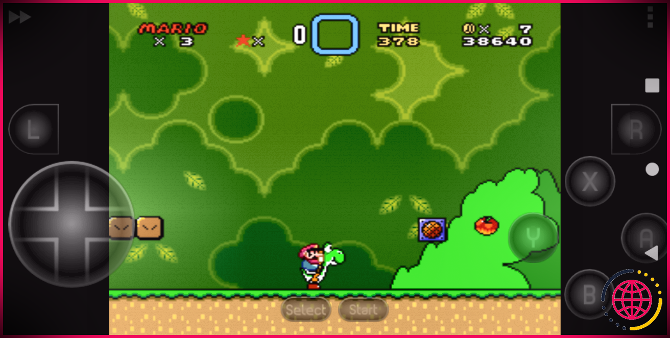 Super Mario World tourne sur SNES9x