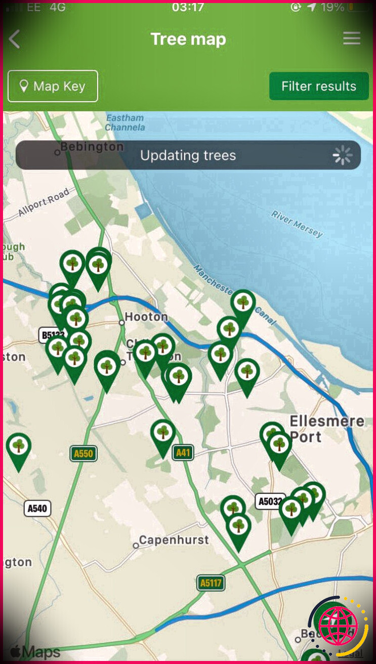 Carte des arbres British Tree Identification