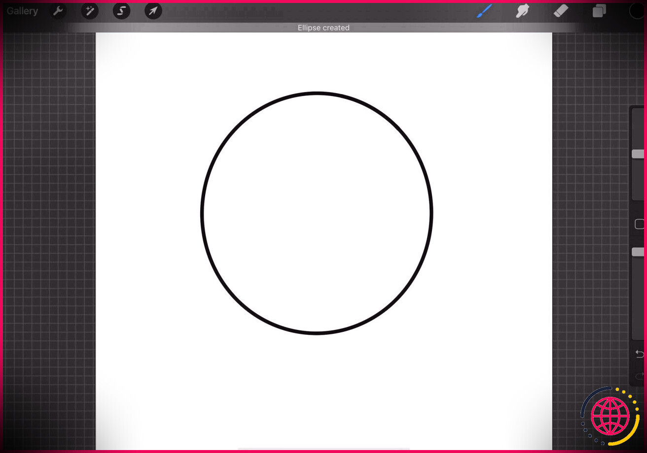 Créez des lignes droites et des formes dans Procreate pour iPad