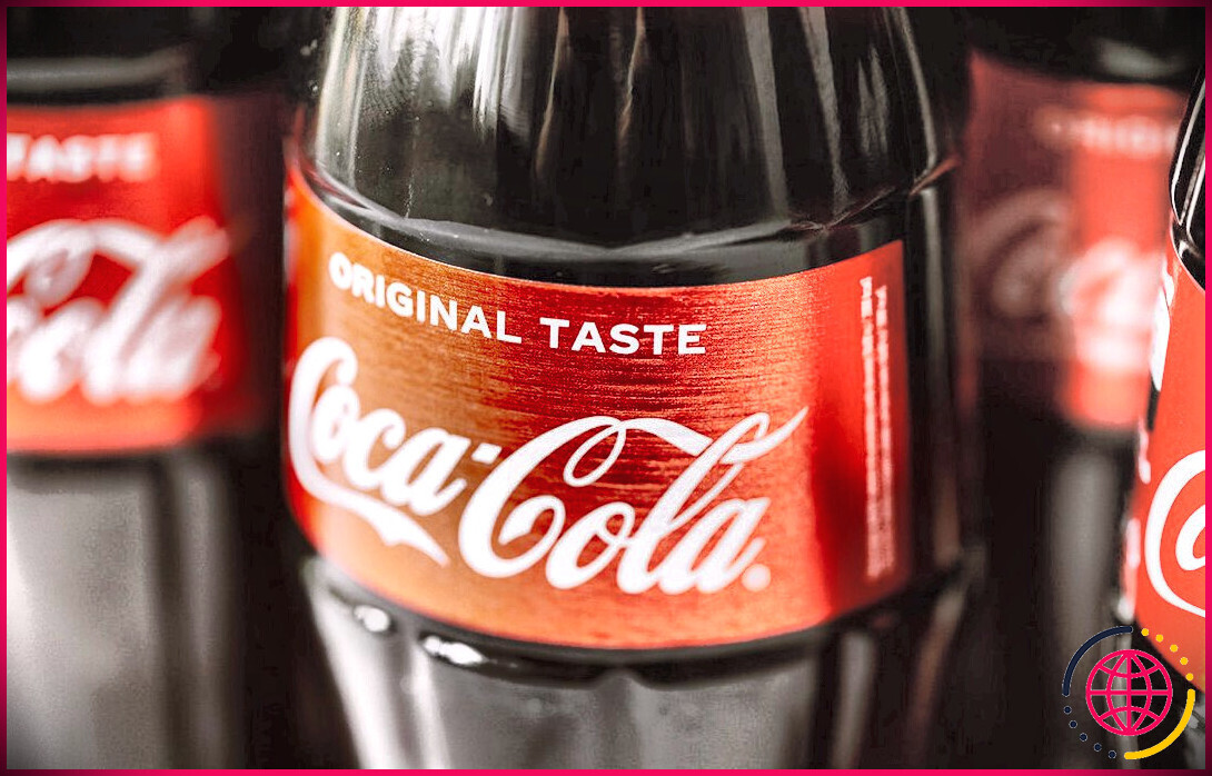 Coca-cola montrant le rouge comme couleur de marque
