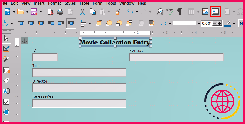 Créer un en-tête de formulaire dans LibreOffice Base