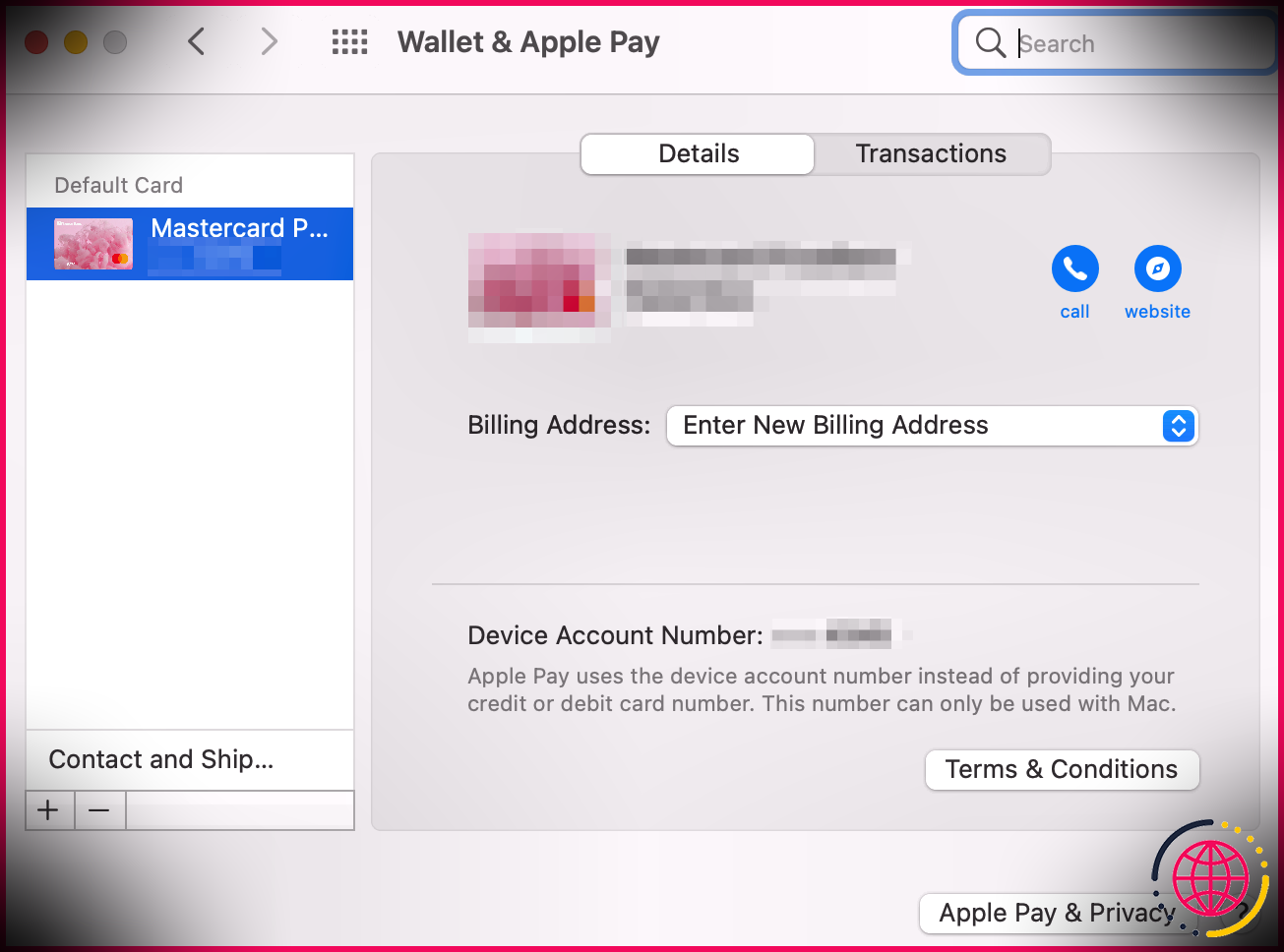 Comment ajouter et supprimer des cartes du portefeuille sur Mac.
