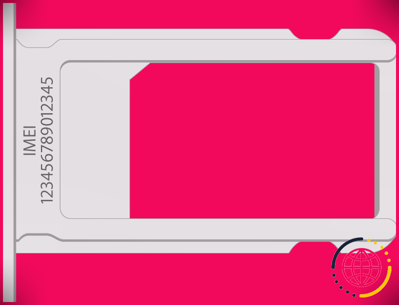Numéro IMEI du plateau de la carte SIM de l'iPhone.