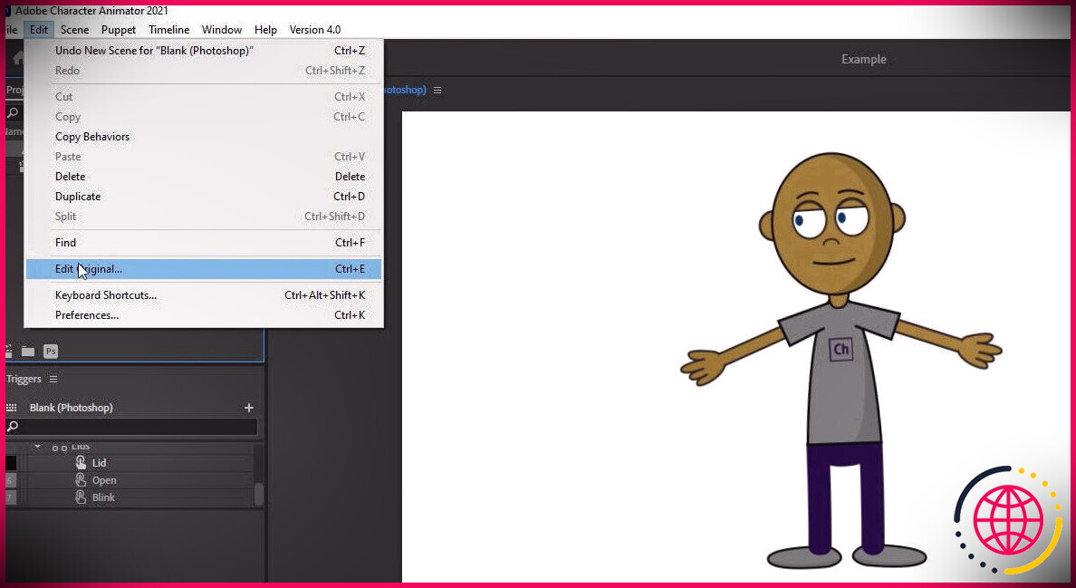 Sélection pour modifier votre marionnette dans Adobe Photoshop