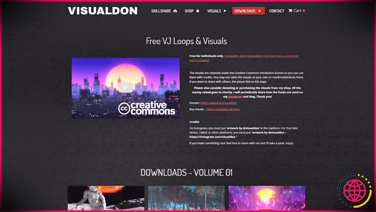 Site Internet de Visualdon