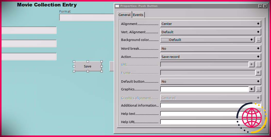 Créer un bouton Enregistrer dans LibreOffice Base