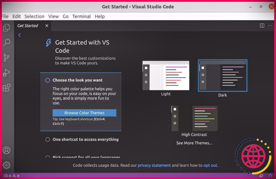 Interface Microsoft Visual Studio Code