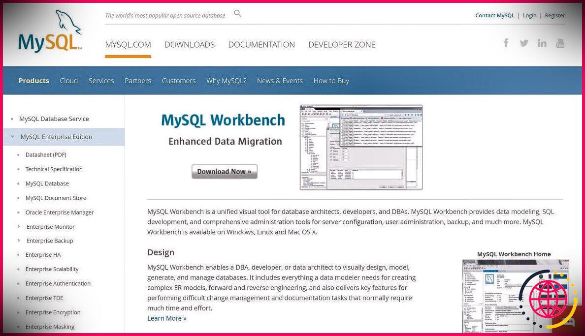   Outil d'administration système Linux MySQL Workbench