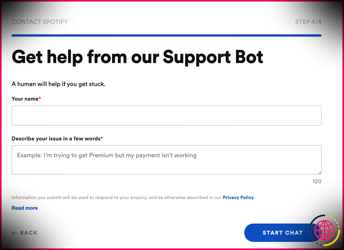 Robot d'assistance Spotify