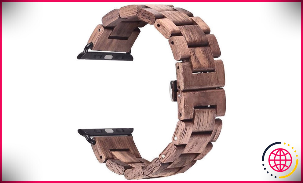 Bracelet Apple Watch en bois