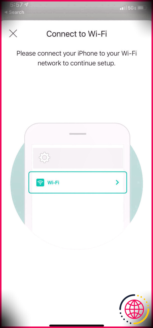 Connectez-vous à votre écran de réseau sans fil Kasa Smart App