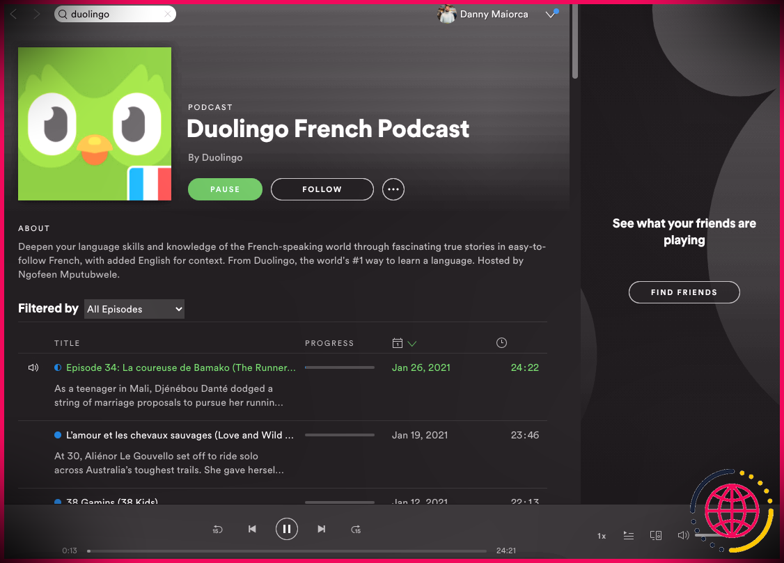Podcasts Duolingo Spotify
