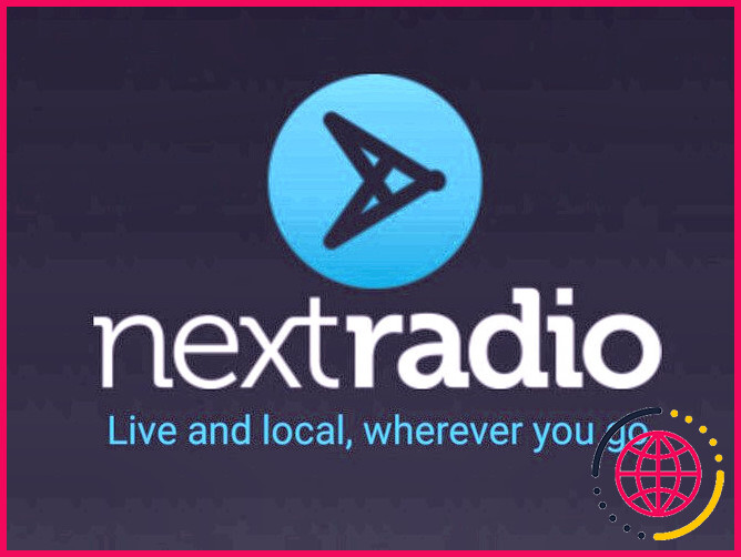 Logo d'introduction de NextRadio