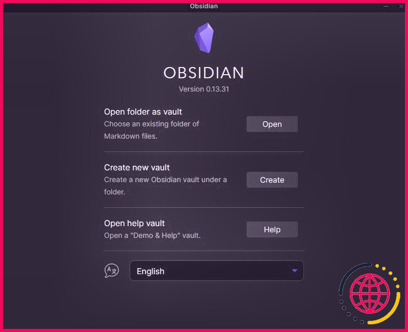 Base de données des notes d'obsidienne Ouvrir Créer un coffre-fort