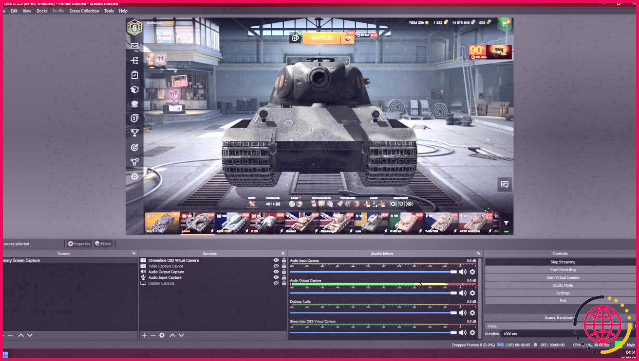 Configurer OBS Studio avec World of Tanks