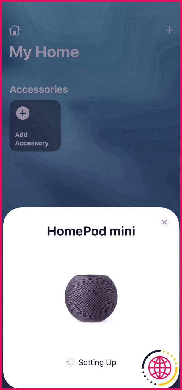 Configuration de la mini-configuration du HomePod