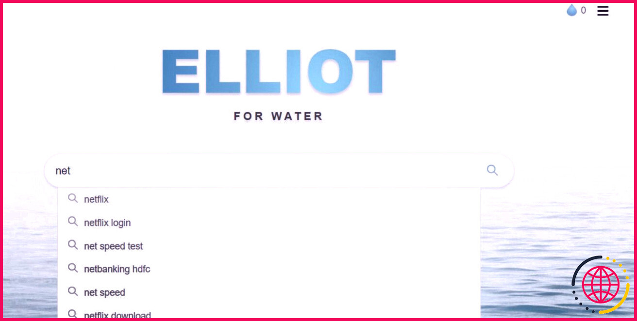 Résultats de la recherche dans le moteur de recherche Elliot For Water