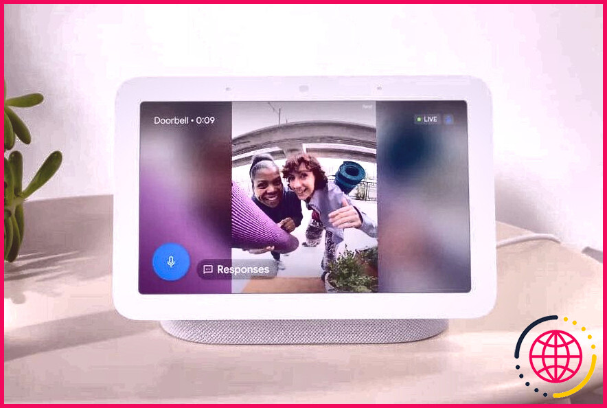 Google Nest Hub répond à la caméra de la sonnette Nest