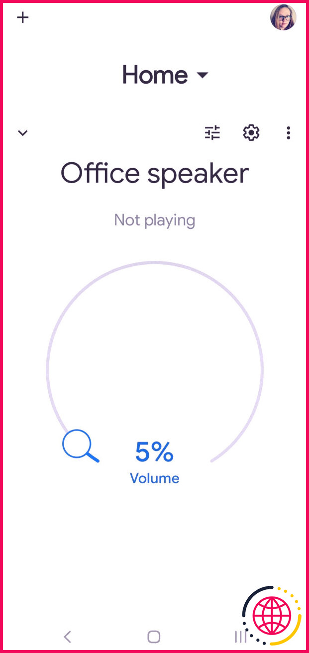 Paramètres des haut-parleurs de Google Home