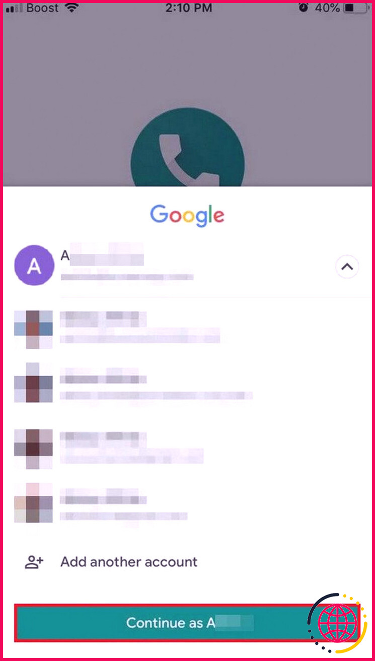 Connectez-vous à Google Voice par e-mail