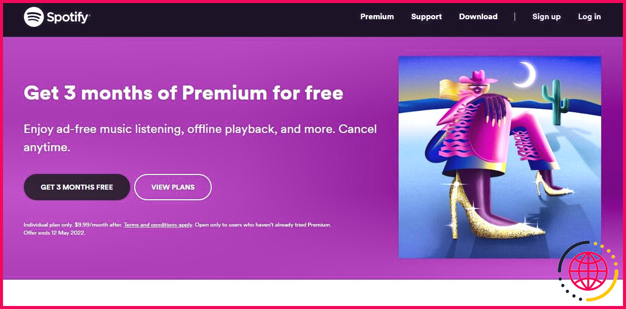 période d'essai gratuit spotify premium